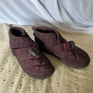 Chaco Rambler Quilted Purple Ankle Boots